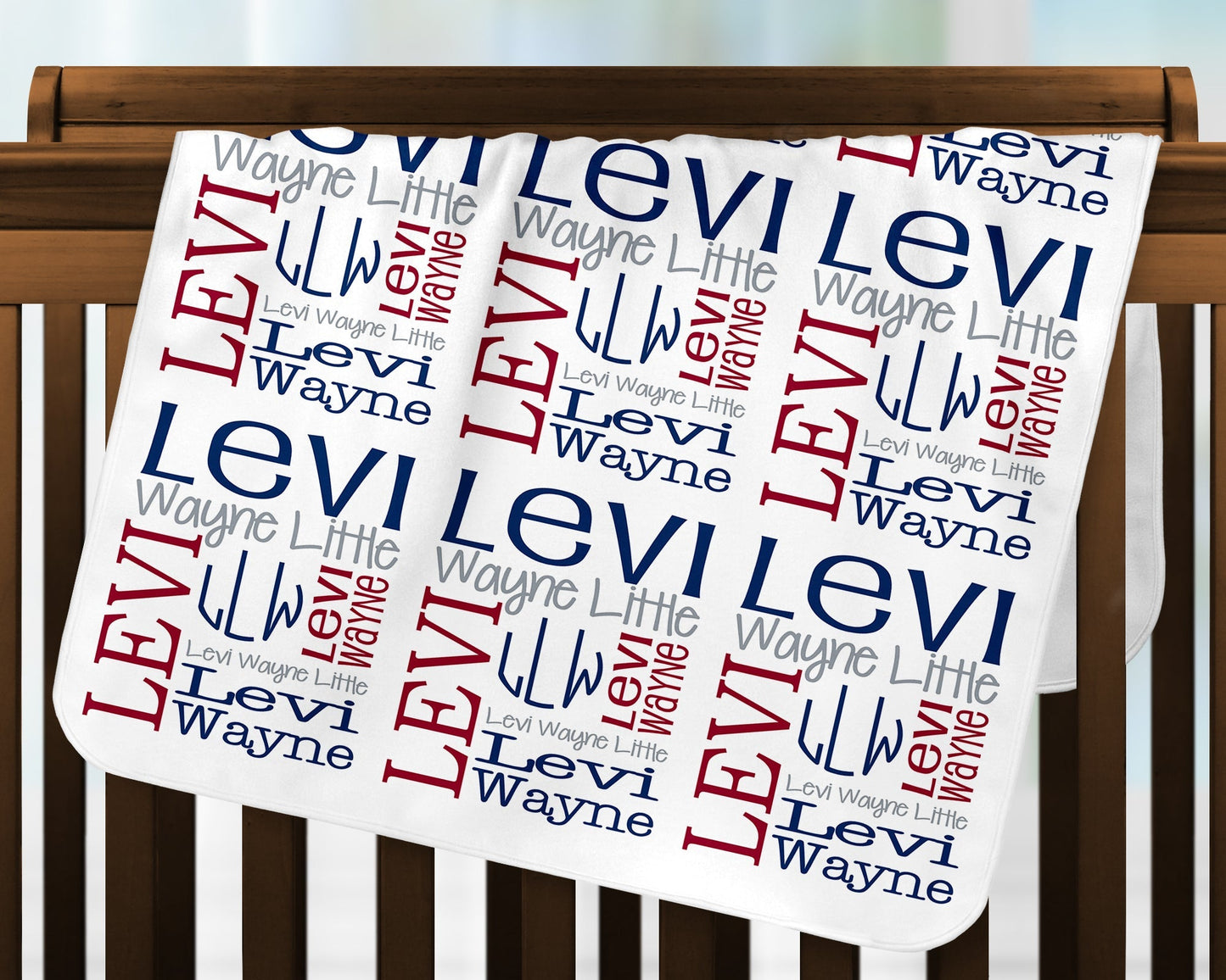 Personalized Baby Boy Blanket - Newborn Swaddle Blanket